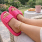 Womens Cloud Sliders Lightweight EVA Slippers Ladies Platform Sole Adjustable Fashion Slides Slip On Beach Pool Chunky Flip Flops