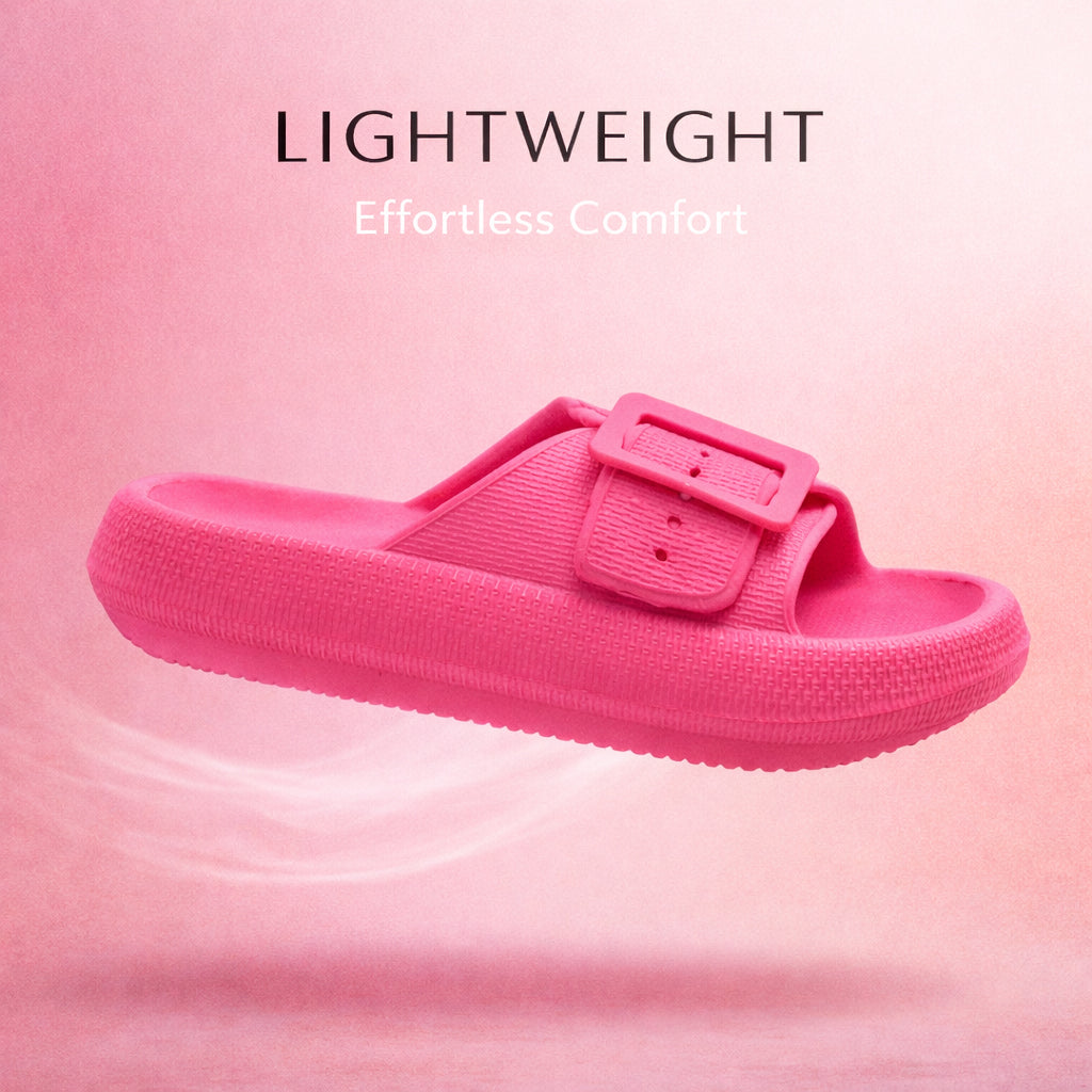 Womens Cloud Sliders Lightweight EVA Slippers Ladies Platform Sole Adjustable Fashion Slides Slip On Beach Pool Chunky Flip Flops