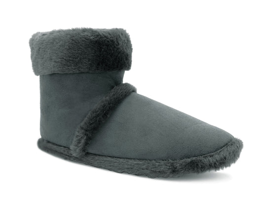 Mens Ankle Slipper Boots Warm Faux Fur Lined Winter Booties Lightweight Cosy Plush Fur Indoor House Shoes