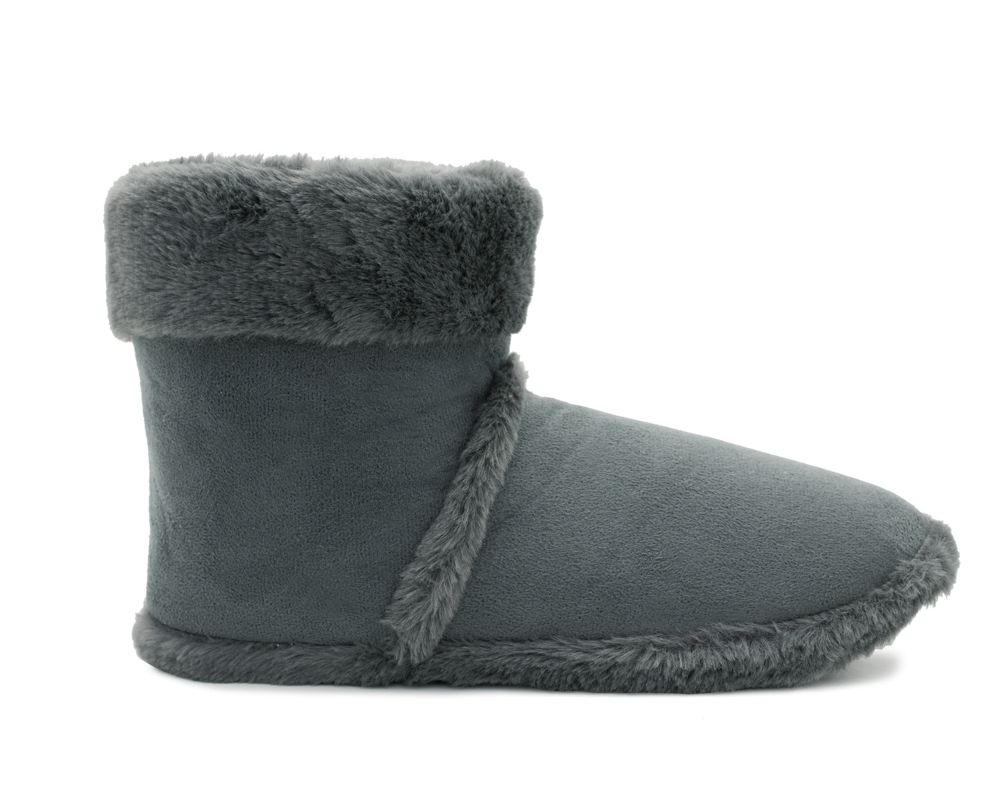 Mens Ankle Slipper Boots Warm Faux Fur Lined Winter Booties Lightweight Cosy Plush Fur Indoor House Shoes