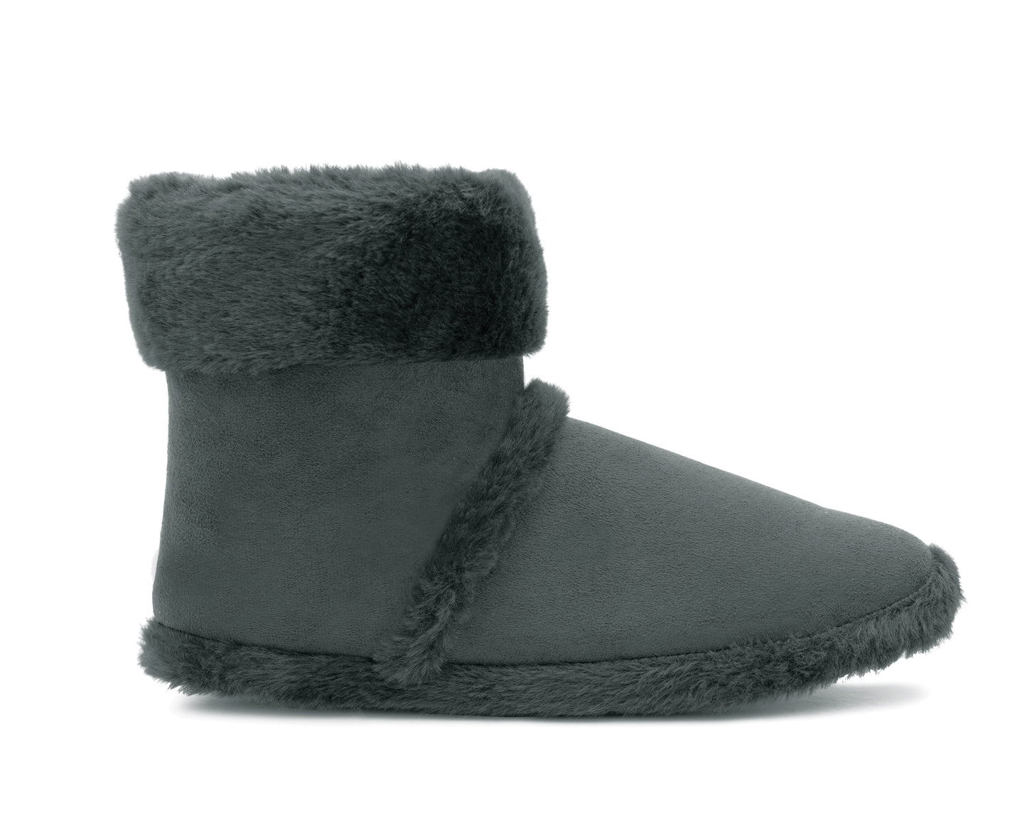 Mens Ankle Slipper Boots Warm Faux Fur Lined Winter Booties Lightweight Cosy Plush Fur Indoor House Shoes