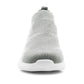 Womens Slip On Grey Breathable Mesh Ladies Lightweight Casual Flat Walking Active Sneaker Pumps Fashion Trainers