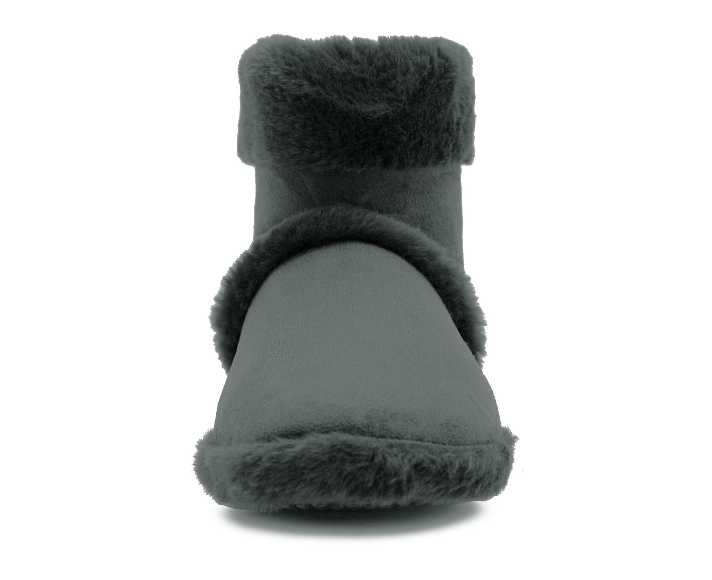 Mens Ankle Slipper Boots Warm Faux Fur Lined Winter Booties Lightweight Cosy Plush Fur Indoor House Shoes