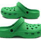 Mens Lightweight Green EVA Clogs Breathable Slip On Garden Beach Hospital Nurse Kitchen Water Shoes Mules Sandals