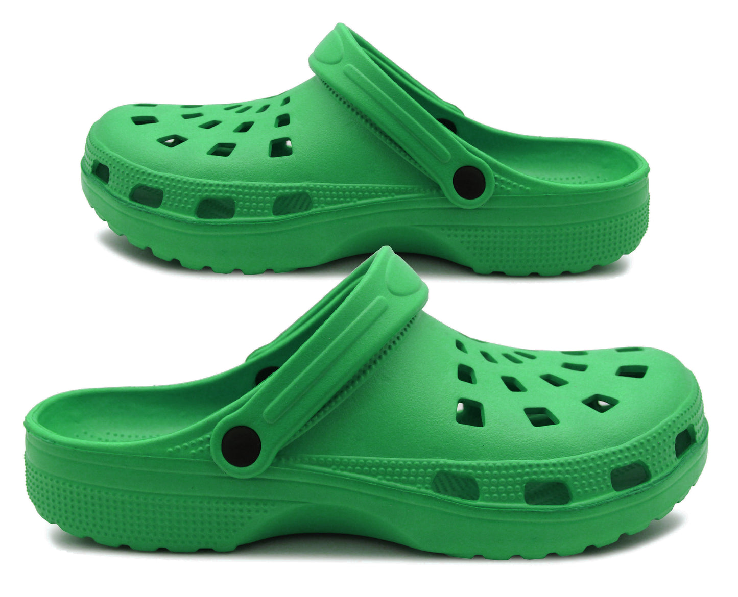 Mens Lightweight Green EVA Clogs Breathable Slip On Garden Beach Hospital Nurse Kitchen Water Shoes Mules Sandals