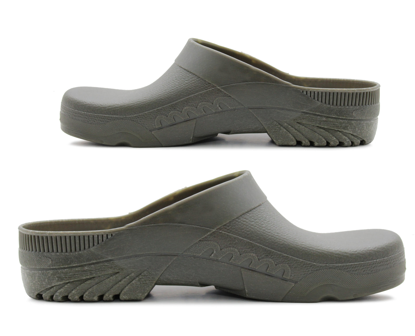 Mens Slip On Garden Clogs Green Waterproof Backless Wellies Gardening Welly Slides Water Shoes