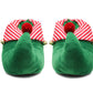 Kids Elf Slippers Unisex Christmas Novelty Jingle Bells Boys Girls Plush Slippers Slip On Fun Festive Costume House Shoes