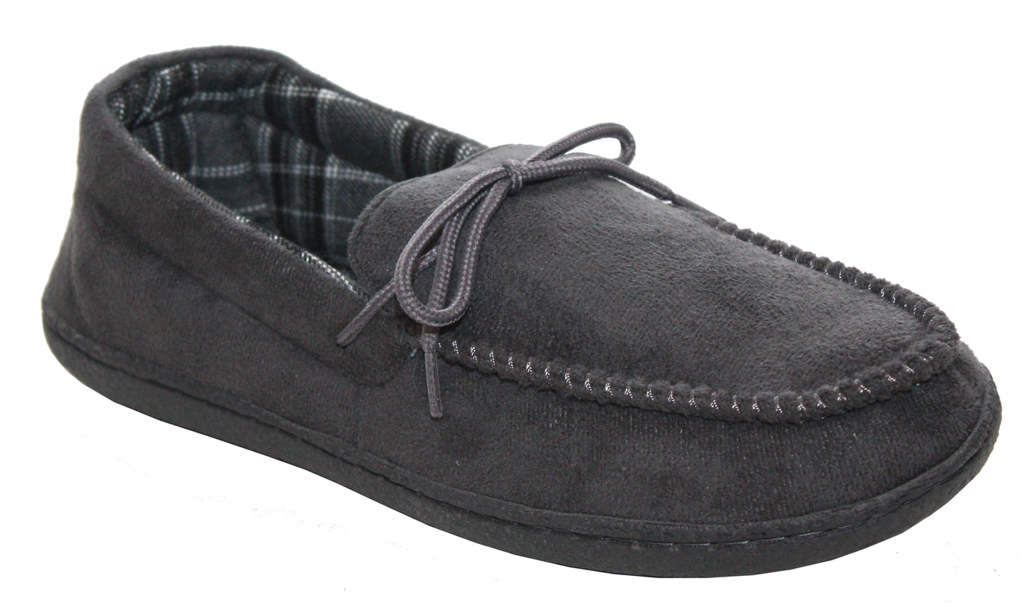 Mens Gents Lightweight Slip On Lace Padded Comfort Warm Hard Sole Slippers House Shoes UK Sizes
