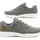 Mens Canvas Denim Lace Up Trainers Grey Smart Casual Flat Low Top Sneaker Pumps