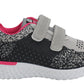 Girls Youth Kids Super Lightweight Memory Foam EVA Twin Touch Fasten Strap Casual Active Sports Trainers