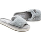 Womens Faux Fur Slippers Casual Flat Slip On Backless House Shoe Mules Sliders