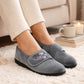 Womens Velour Slippers Faux Fur Lined Ladies Winter Wide Opening Diabetic Orthopaedic House Shoes