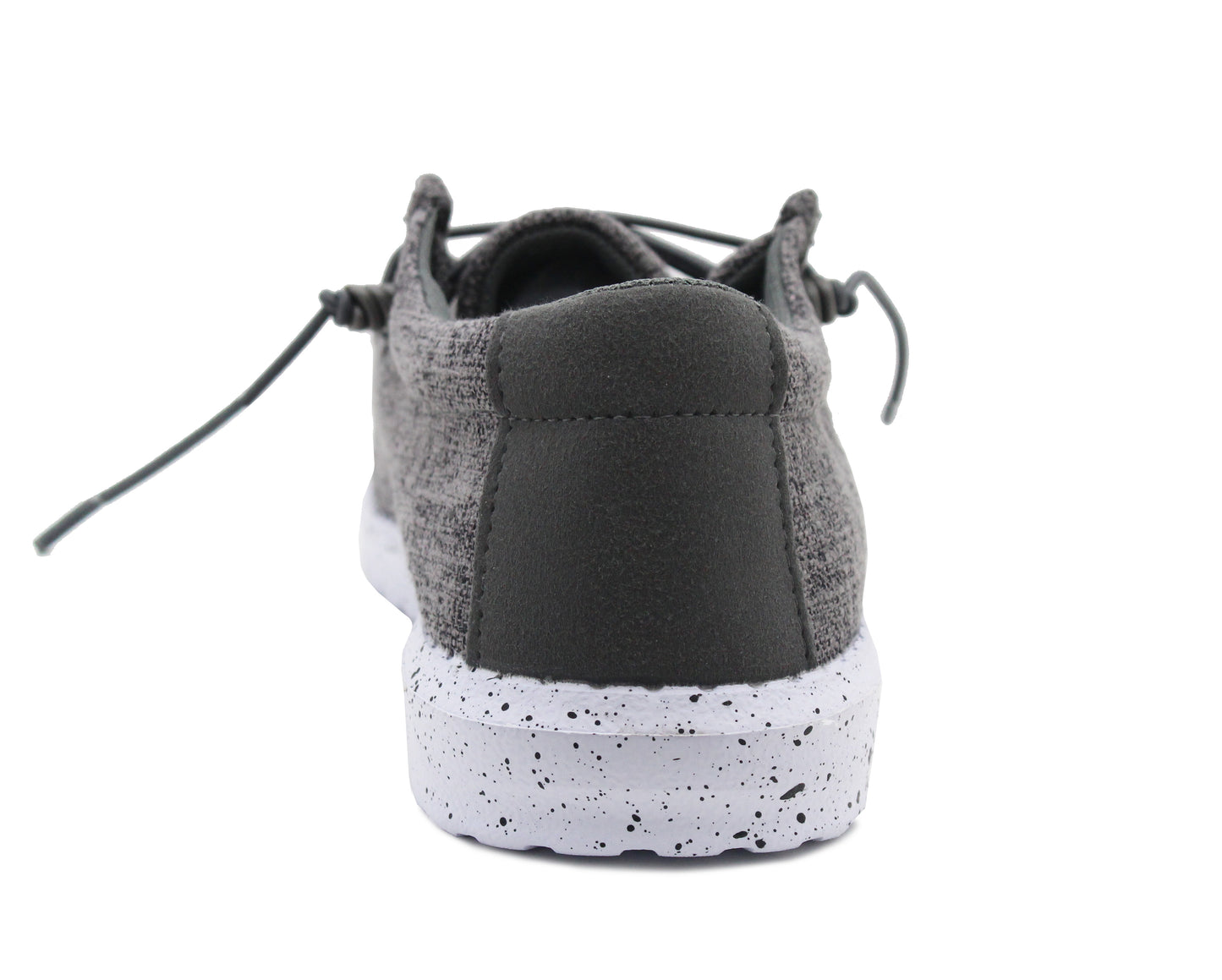 Mens Super Lightweight Slip On Memory Foam Elastic Laces EVA Foam Sole Casual Sneaker Wallabee Trainers Shoes Grey