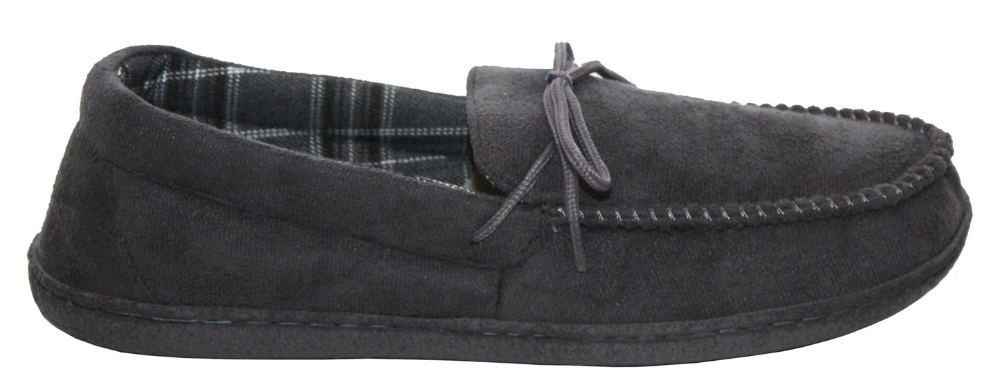 Mens Gents Lightweight Slip On Lace Padded Comfort Warm Hard Sole Slippers House Shoes UK Sizes
