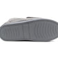 Dr Keller Mens Grey Diabetic Touch Fasten Wide Opening Slippers Lightweight Slip On Soft House Shoes