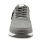 Womens Lace Up Trainers with Side Zip Fastening Ladies Fashion Sneaker Grey Metallic Casual Sports Shoes