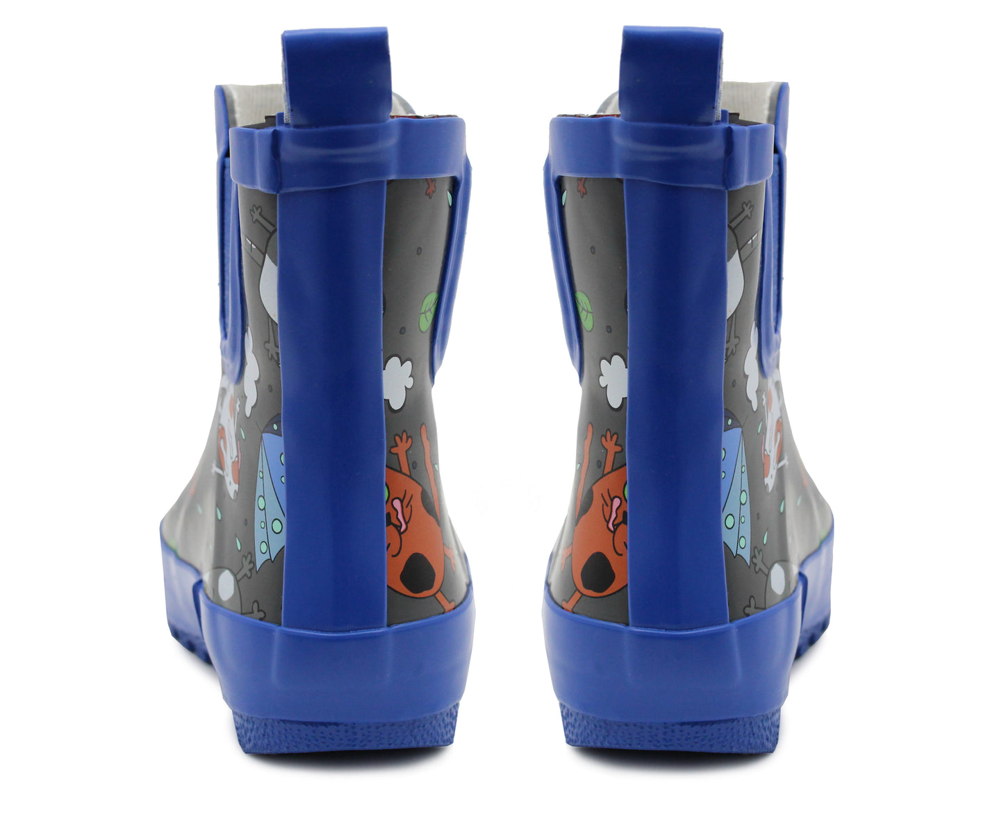 Boys Kids Wellington Boots Toddlers Infant Ankle Boot Wellies Elastic Waterproof Puddle Rain Boots
