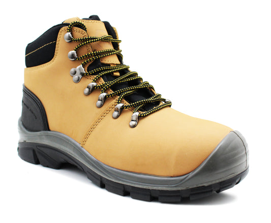 Blackrock Malvern Mens Leather Safety Boots Steel Toe Cap S3 Lace Up Water resistant Work Boots