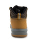 Mens Genuine Nubuck Leather Honey Safety Boots Steel Toe Padded Ankle Collar Work Boots