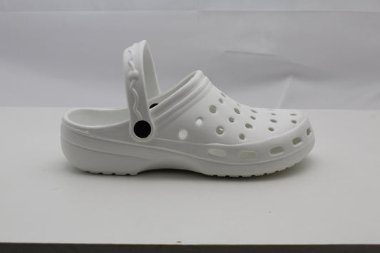 Womens Clogs Lightweight White EVA Breathable Beach Summer Sandals Ladies Garden Hospital Shower Pool Shoes