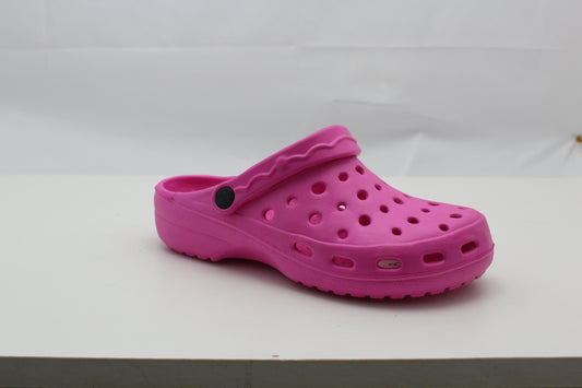 Womens Clogs Lightweight Fuchsia Pink EVA Breathable Beach Summer Sandals Ladies Garden Hospital Shower Pool Shoes