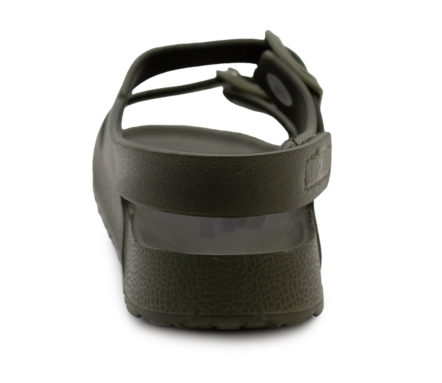 Boys EVA Sandals Youth Khaki Green Lightweight Touch Fasten Slip On Adjustable Back Strap Beach Pool Slides Sports Sandal Flip Flop Clogs