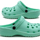 Womens Lightweight Mint Green EVA Clogs Slip On Breathable Adjustable Strap Garden Beach Hospital Nurse Kitchen Water Shoes Sandals (Copy)