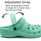 Womens Lightweight Mint Green EVA Clogs Slip On Breathable Adjustable Strap Garden Beach Hospital Nurse Kitchen Water Shoes Sandals (Copy)