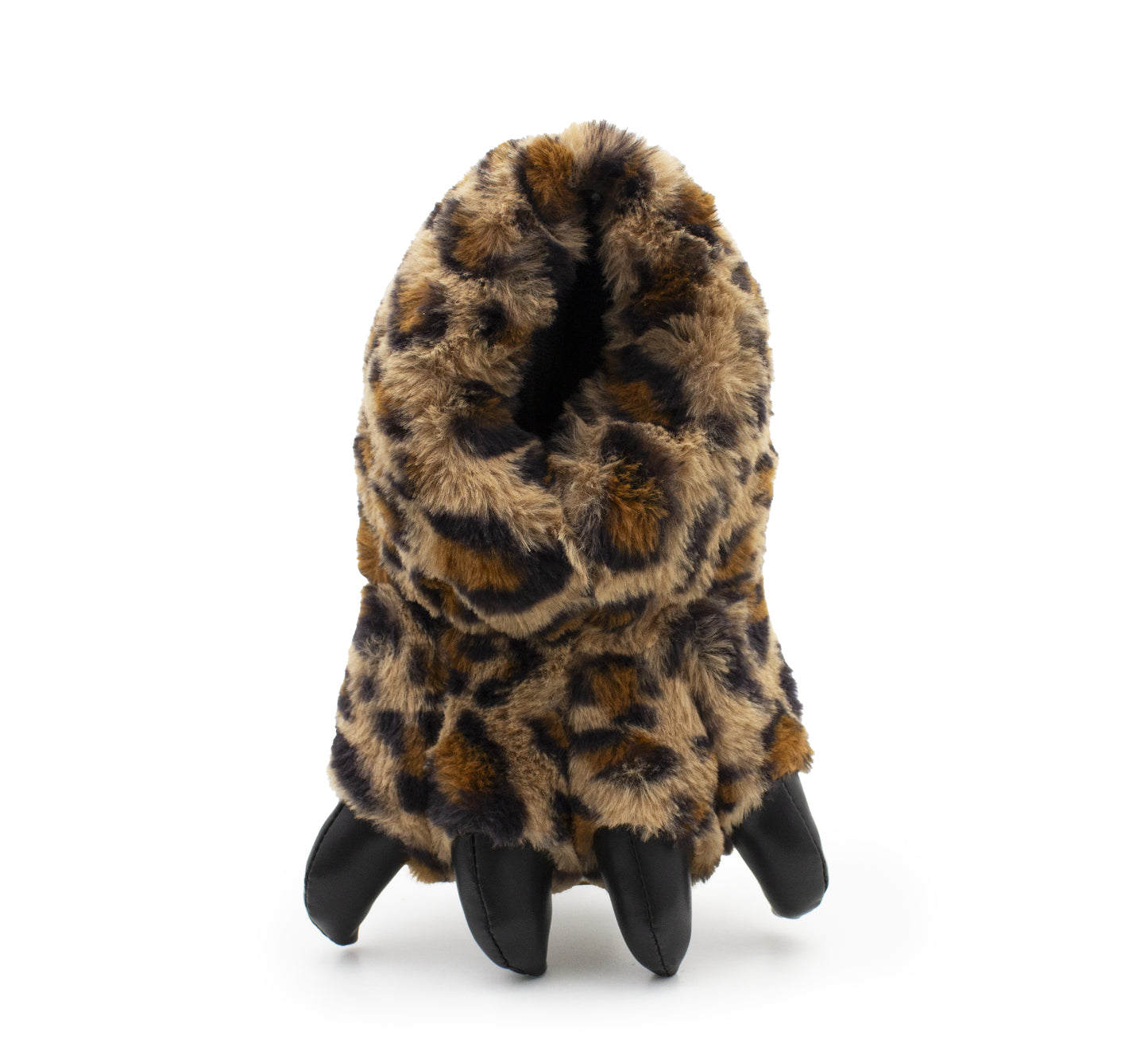 Womens Plush Claw Slippers Animal Paw Novelty Warm Furry Leopard Print House Shoes Ladies Winter Slip On Soft Indoor Slippers
