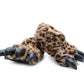 Womens Plush Claw Slippers Animal Paw Novelty Warm Furry Leopard Print House Shoes Ladies Winter Slip On Soft Indoor Slippers