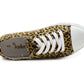Womens Canvas Trainers Leopard Print Lace Up Baseball Sneakers Ladies Flat Low Top Fashion Trainer Pumps