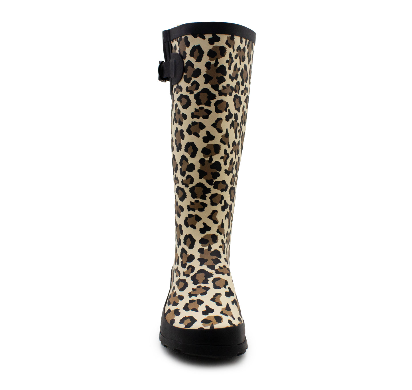 Womens Adjustable Calf Wellies Waterproof Ladies Fashion Festival Dog Walking Rain Mud Leopard Print Wellington Boots