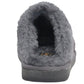Womens Ladies Slip On Faux Fur Lined Tartan Check Warm Winter Hard Sole Mules Slippers SIZE UK 8