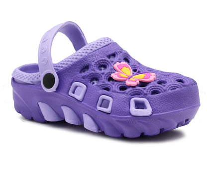 VATICAN Girls Kids EVA Lightweight Clogs in Lilac/Purple