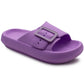 Womens Cloud Sliders Lightweight EVA Slippers Ladies Platform Sole Adjustable Fashion Slides Slip On Beach Pool Chunky Flip Flops