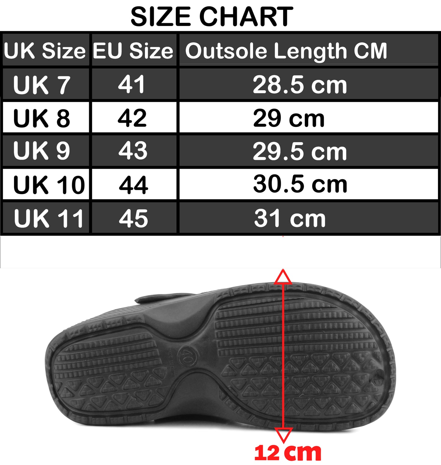 Mens Lightweight EVA Clogs Grey Slip On Adjustable Strap Garden Summer Beach Hospital Nurse Kitchen Water Shoes Sandals