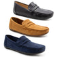 Men's Faux Suede Leather Penny Loafers Smart Casual Slip On Driving Shoes