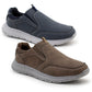 Mens Lightweight Trainers Slip On Elastic Twin Gusset Casual Sneaker Pumps