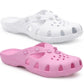 Womens Lightweight Clogs Slip On Backless Breathable Ladies Summer Sandals EVA Quick Dry Beach Pool Slide Mule Slippers