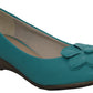 WOMENS LADIES LOW WEDGE HEEL BALLET PUMPS OFFICE WORK CASUAL COURT SHOES SIZE UK 4