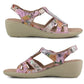 LOTTIE Womens Touch Fasten Slingback Sandals in Floral Multi