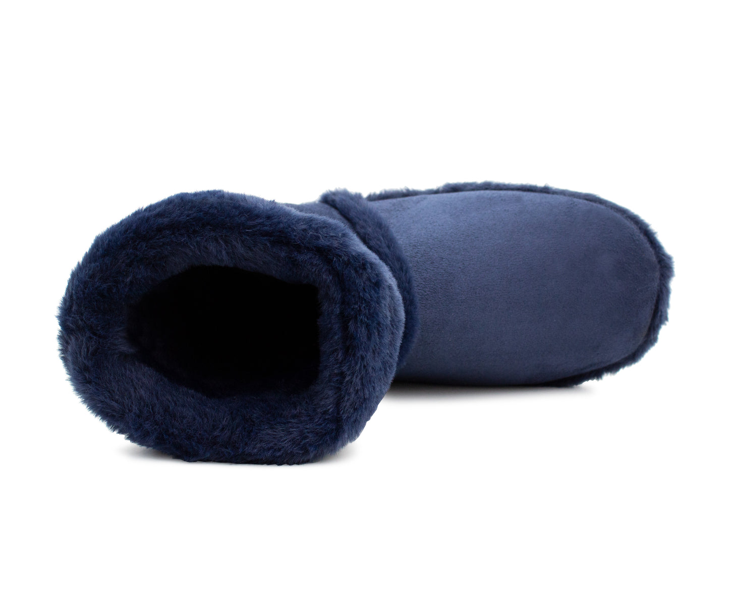 Mens Ankle Slipper Boots Warm Faux Fur Lined Winter Booties Lightweight Cosy Plush Fur Indoor House Shoes