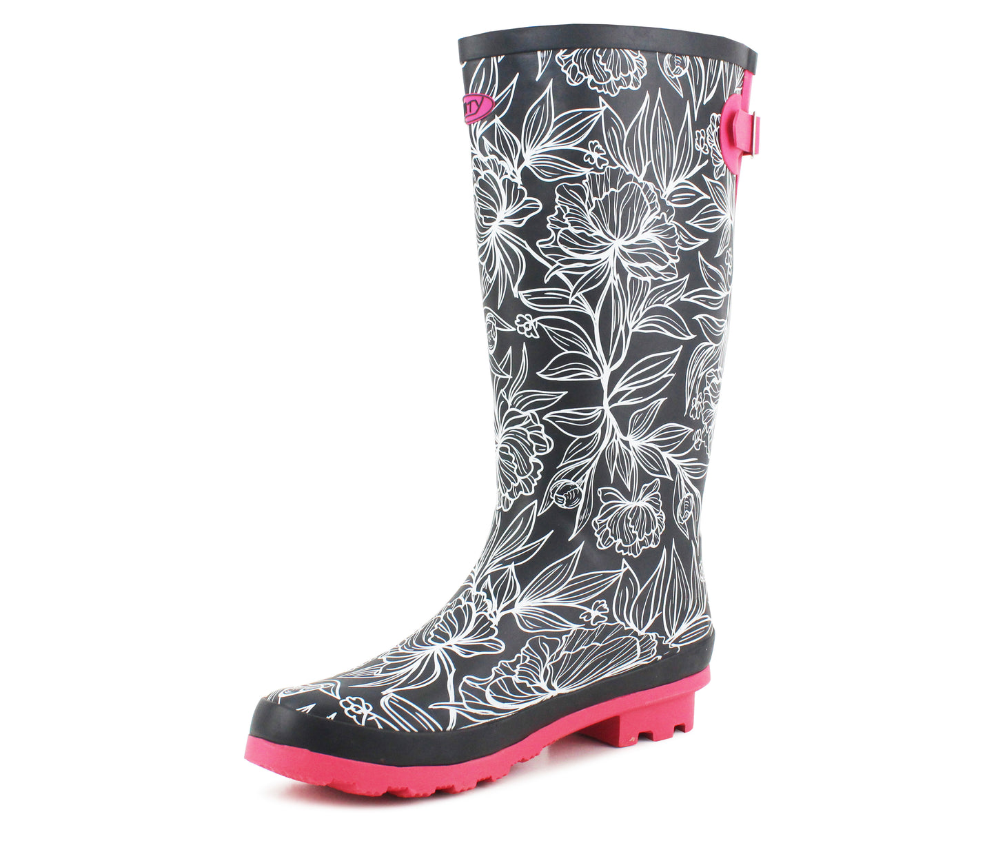 Womens Adjustable Wide Calf Wellies Ladies Waterproof Festival Fashion Rain Boot Dog Walking Mud Wellington Boots