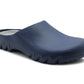 Mens Slip On Garden Clogs Navy Waterproof Backless Wellies Gardening Welly Slides Water Shoes