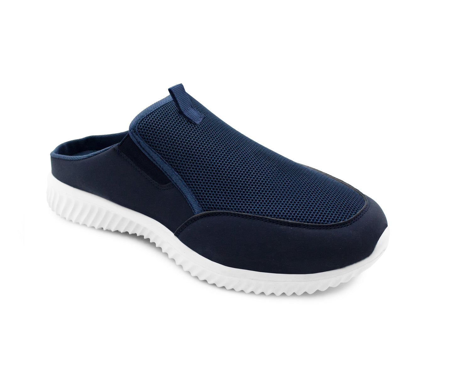 Mens Lightweight Breathable Trainers Slip On Backless Twin Gusset Casual Sports Trainers Flat Gym Sneakers Pumps