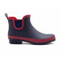 Womens Navy Wellington Low Cut Wellies Short Ankle Wellington Boots