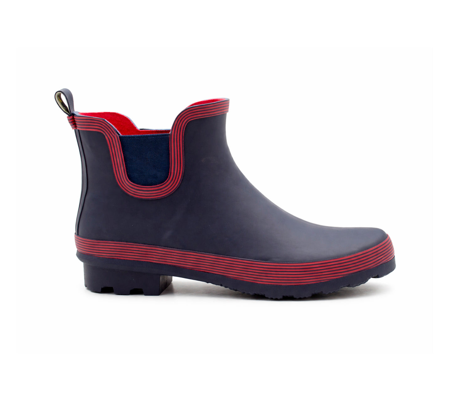Womens Navy Wellington Low Cut Wellies Short Ankle Wellington Boots