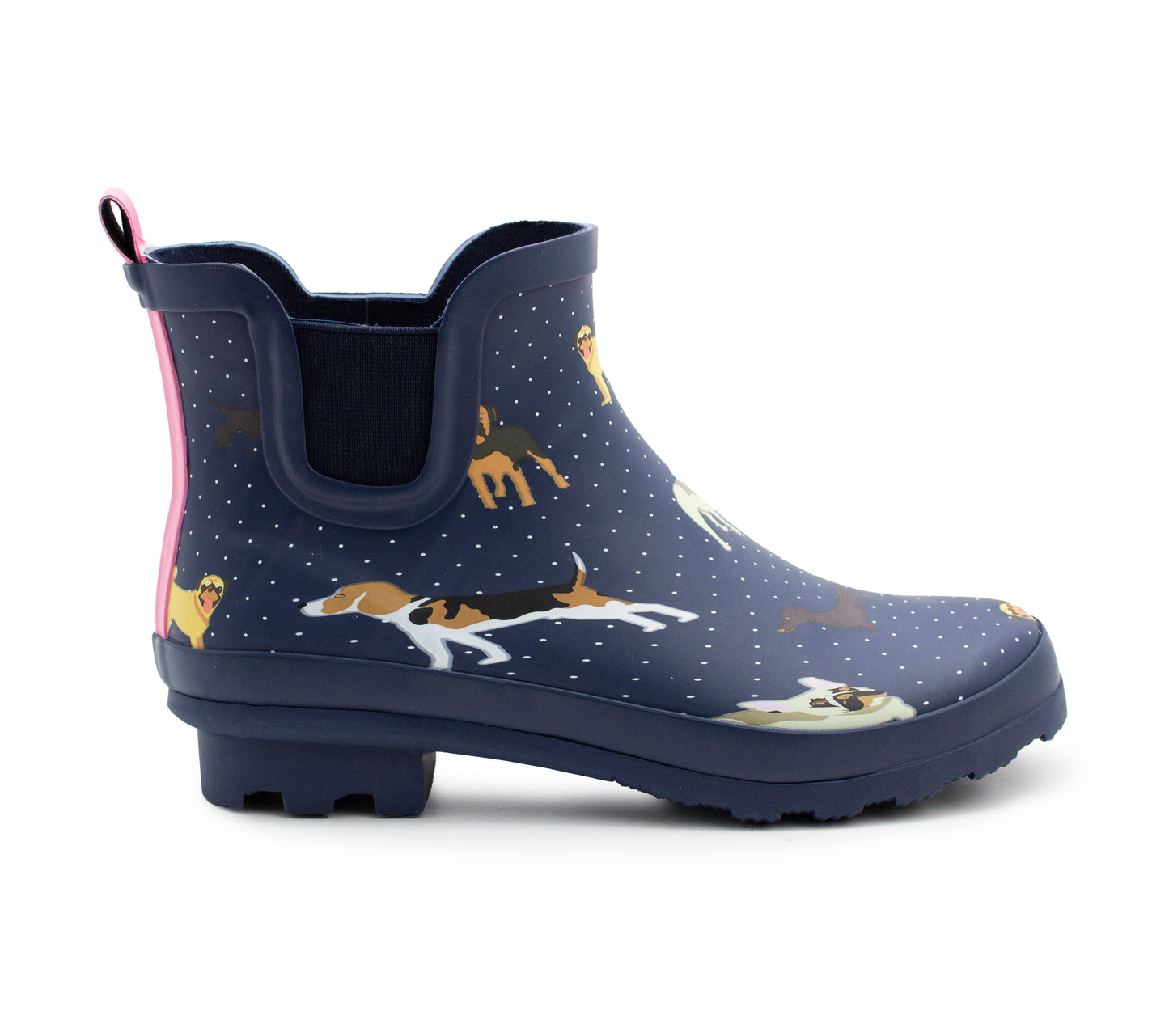 Womens Waterproof Ankle Boots Wellingtons Ladies Slip On Short Chelsea Rain Boots Festival Gardening Wellie Boots