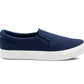 Mens Canvas Slip On Trainers Casual Flat Boat Deck Shoe Skate Sneaker Pumps