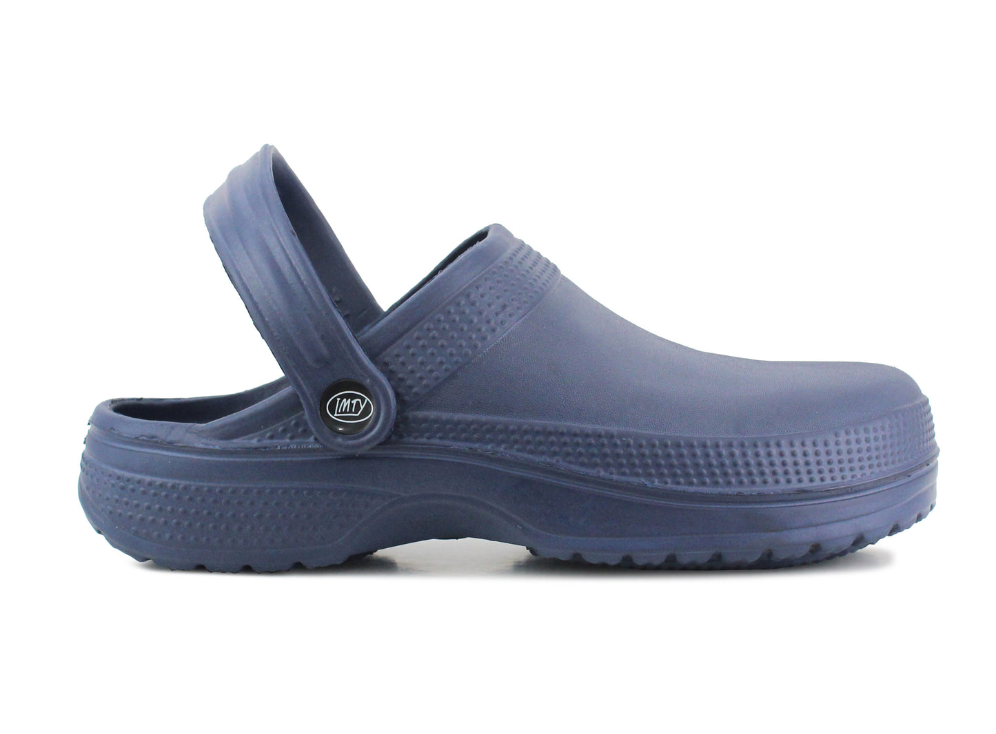 Womens Lightweight EVA Clogs Ladies Wide Fitting Slip On Hospital Nurse Garden Mules in Navy